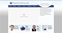 Desktop Screenshot of masteryourmoney.com